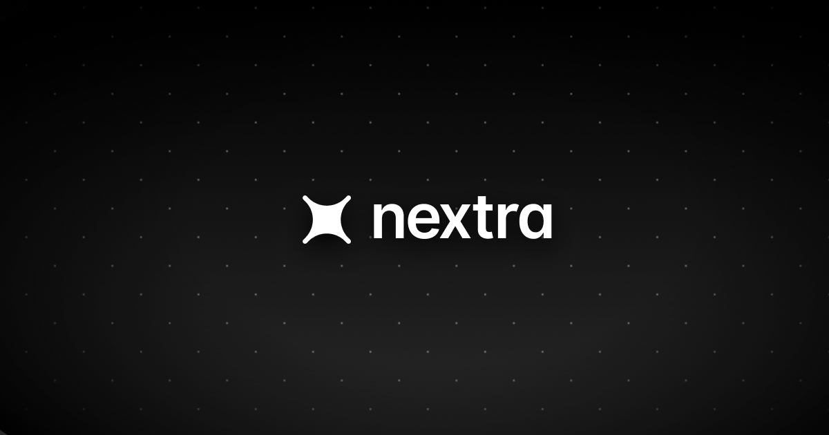 Nextra – Next.js Static Site Generator – Nextra